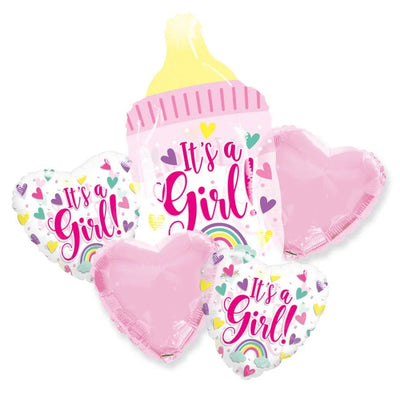 Balloon Bouquet - It's a Girl Bottle - Premium Party Distribution