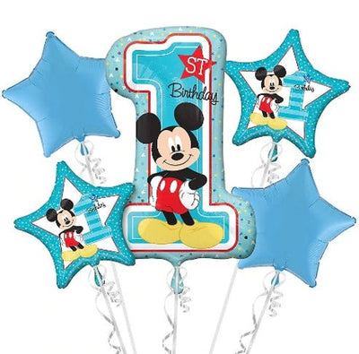 Balloon Bouquet - Mickey 1st Birthday - Premium Party Distribution