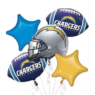 Balloon Bouquet - NFL Chargers (5ct) - Premium Party Distribution
