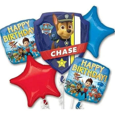 Balloon Bouquet - Paw Patrol - Chase (5ct) - Premium Party Distribution