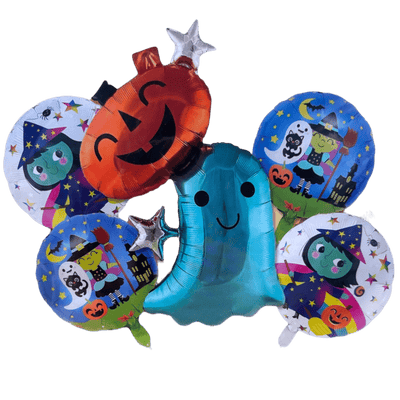 Balloon Bouquet - Pumpkin Boo Ghost - Premium Party Distribution