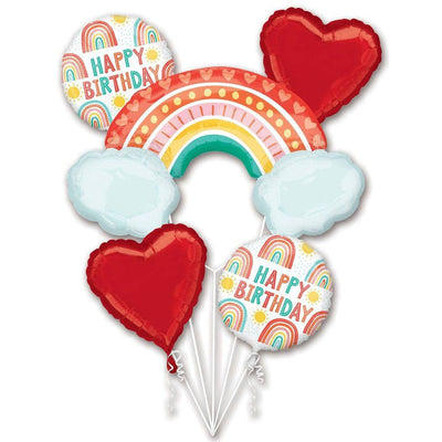Balloon Bouquet - Retro Rainbow - Anagram - Premium Party Distribution