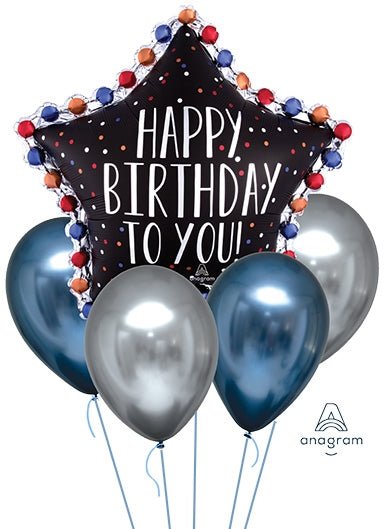 Balloon Bouquet - Satin Infused Happy Birthday to You - Premium Party Distribution