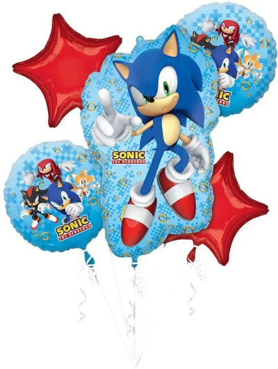 Balloon Bouquet - Sonic Happy Birthday - Premium Party Distribution