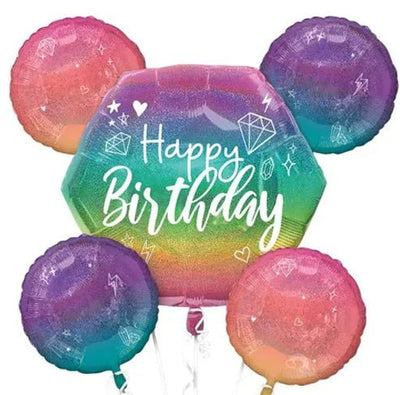 Balloon Bouquet - Sparkle Gems Birthday - Premium Party Distribution