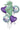 Balloon Bouquet - Sparkling Seahorse Mermaid - Premium Party Distribution