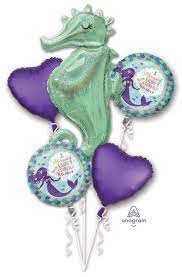 Balloon Bouquet - Sparkling Seahorse Mermaid - Premium Party Distribution