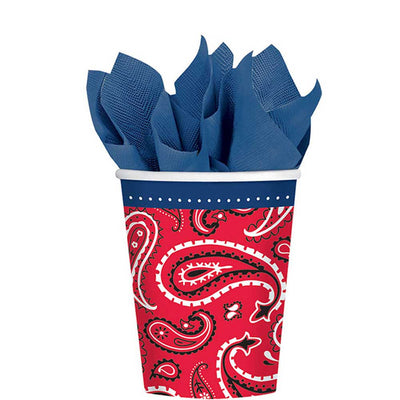 Bandana and Blue Jeans 9oz cup 8ct - Premium Party Distribution