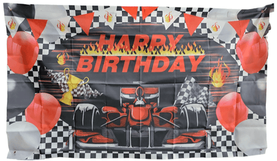 Banner - Happy Birthday Race Car - Premium Party Distribution