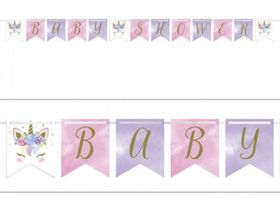 Banner - Unicorn Baby Shower - Premium Party Distribution