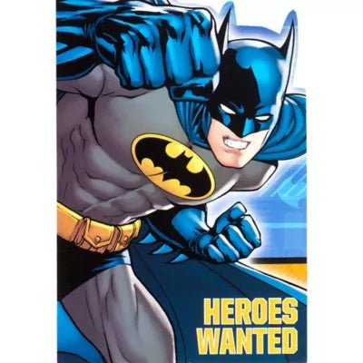 Batman Postcard Invitations 8ct - Premium Party Distribution