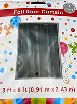 Foil Door Curtains (1 count) 3ft x 8ft