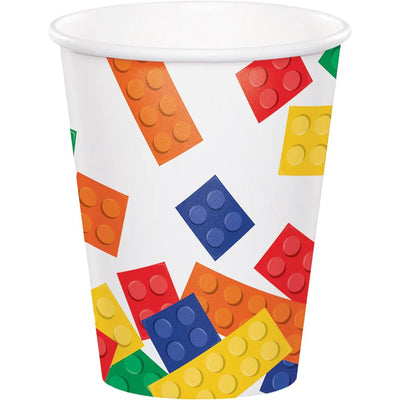 Block Party 9oz Paper Cups 8ct - Premium Party Distribution