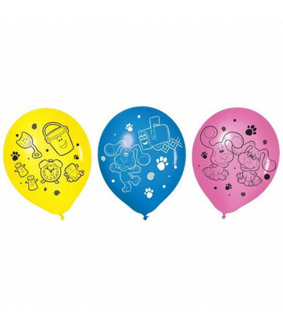 Blue's Clues 12" Printed Latex Balloons 6ct - Premium Party Distribution