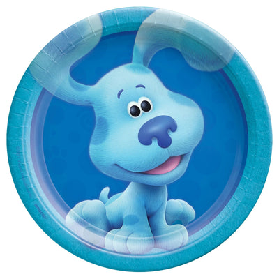 Blues Clues 7" Round Plates - Blue 8ct - Premium Party Distribution