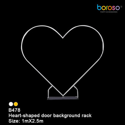 Borosino B478 - 1025 White Heart - Shaped Background - Premium Party Distribution