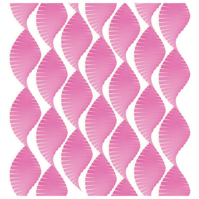 Bright Pink Wide Fringe Streamers 1 - Roll - Premium Party Distribution