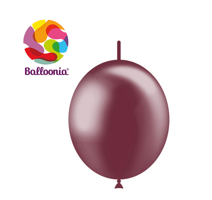 12" Decolink Metallic Burgundy (100ct) - Balloonia