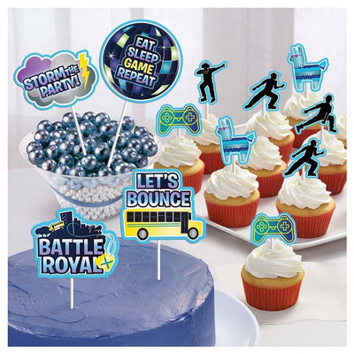 Cake Picks Topper Kit - Battle Royale (12ct) - Premium Party Distribution