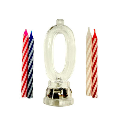 Candles and Flashing Number Topper - PPD - Premium Party Distribution
