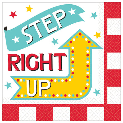 Carnival Beverage Napkins 16ct - Premium Party Distribution