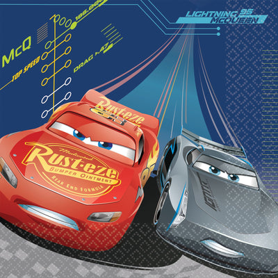 ©DISNEY CARS 3 Luncheon Napkins 16ct - Premium Party Distribution