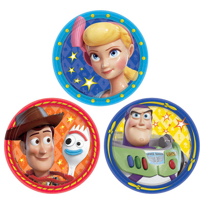 ©Disney/Pixar Toy Story 4 7" Assorted Round Plates 8ct - Premium Party Distribution