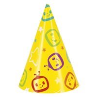 Cocomelon Mini Party Hats 8ct - Premium Party Distribution