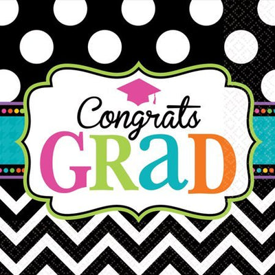 Congrats Grad Dream Big Luncheon Napkins 125ct - Amscan - Premium Party Distribution