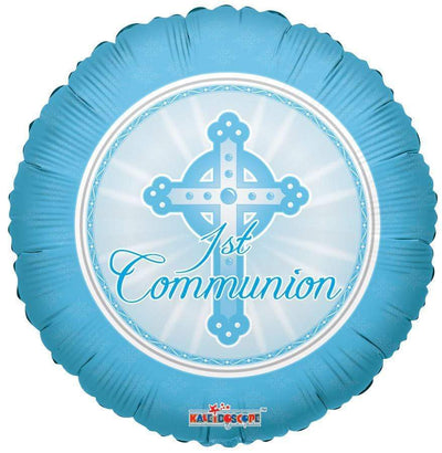 Conver USA 18" 1st Communion Blue Balloon - Premium Party Distribution