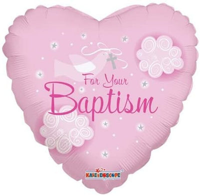 Conver USA 18" For Your Baptism Pink Balloon - Premium Party Distribution