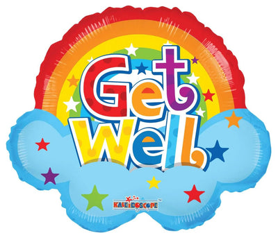 Conver USA 18" Get Well Cloud Rainbow Foil Balloon 1ct - Premium Party Distribution