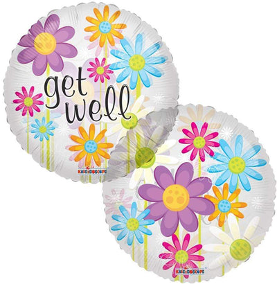 Conver USA 18" Get Well Flowers Clear Balloon - Premium Party Distribution