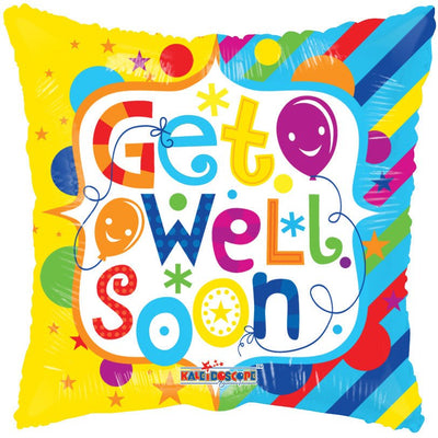 Conver USA 18" Get Well Soon Yellow n Blue Balloon - Premium Party Distribution