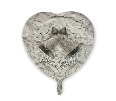 Conver USA 18" Mi Boda White Heart Balloon - Premium Party Distribution