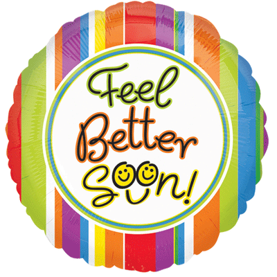 ValueLine 18" Feel Better Soon Colors Balloon - Premium Party Distribution