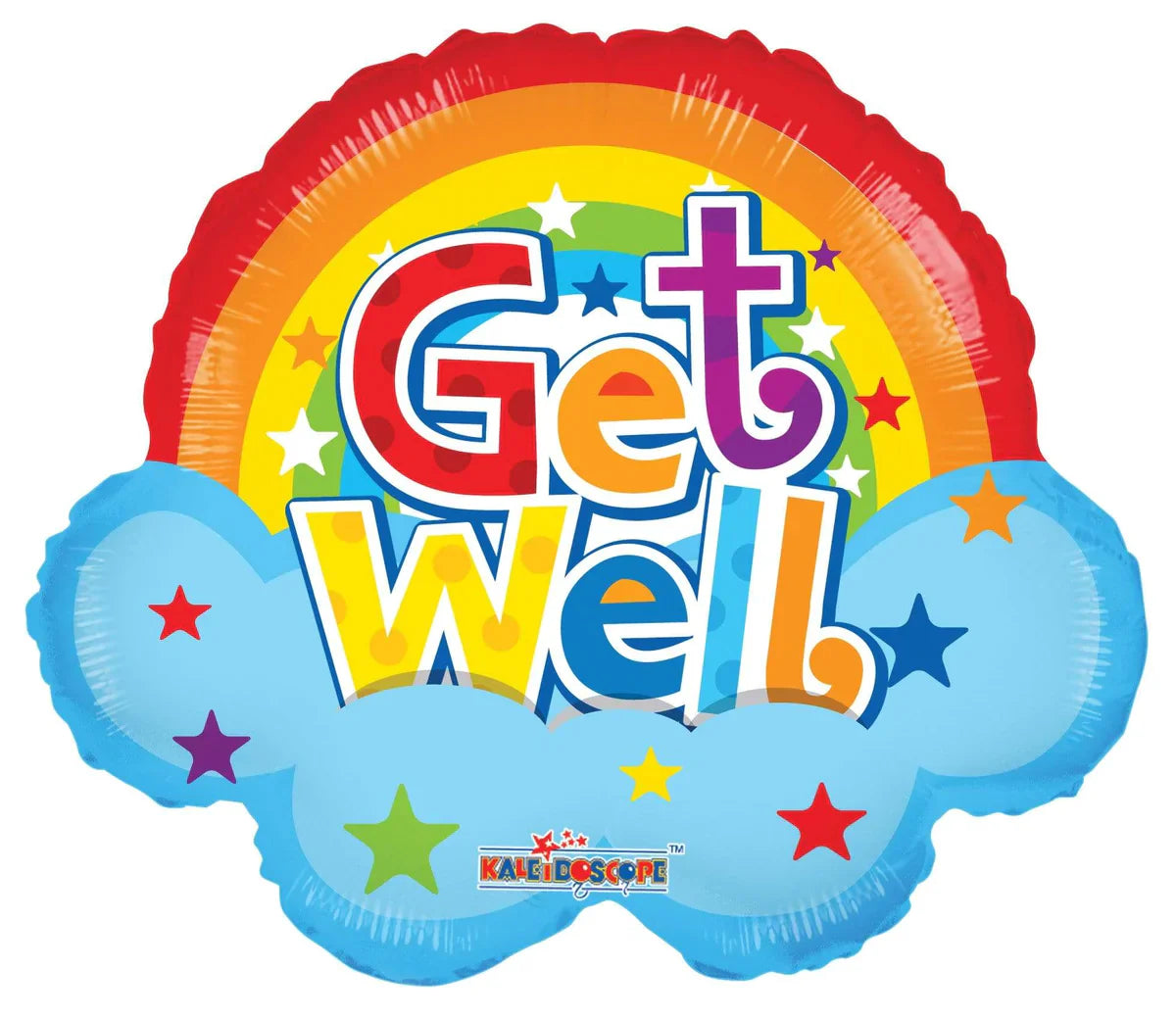 Conver USA 18" Get Well Cloud Rainbow Foil Balloon 1ct