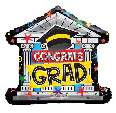 ConverUSA 18" Congrats Grad Theater Balloon - Premium Party Distribution