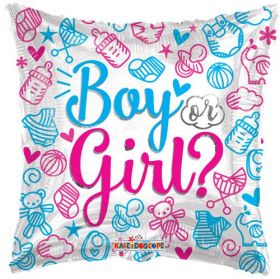 ConverUSA 18" Gender Reveal Boy Or Girl balloon - Premium Party Distribution