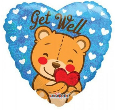 ConverUSA 18" Get Well Bear Balloon - Premium Party Distribution