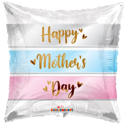 ConverUSA 18" Happy Mother's Day Lines Balloon - Flat - Premium Party Distribution