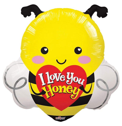 ConverUSA 18" I Love Honey Bee Balloon - Premium Party Distribution