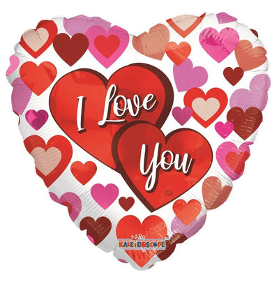 ConverUSA 18" I Love You Hearts Balloon - Premium Party Distribution