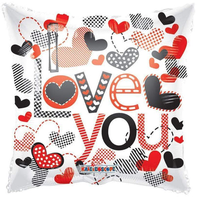 ConverUSA 18" I Love You Hearts Balloon - Premium Party Distribution