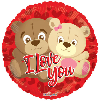 ConverUSA 18" I Love You Teddy Bears Balloon - Premium Party Distribution