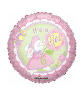 ConverUSA 18" It's a Girl Bunny Balloon - Premium Party Distribution