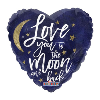 ConverUSA 18" Love You To The Moon And Back Balloon - Premium Party Distribution