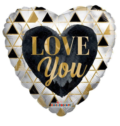 ConverUSA 18" Love You Triangles Balloon - Premium Party Distribution