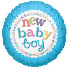 ConverUSA 18" New Baby Boy Balloon - Premium Party Distribution