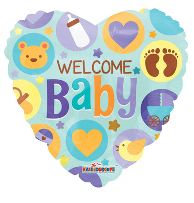 ConverUSA 18" Welcome Baby Heart Balloon - Premium Party Distribution